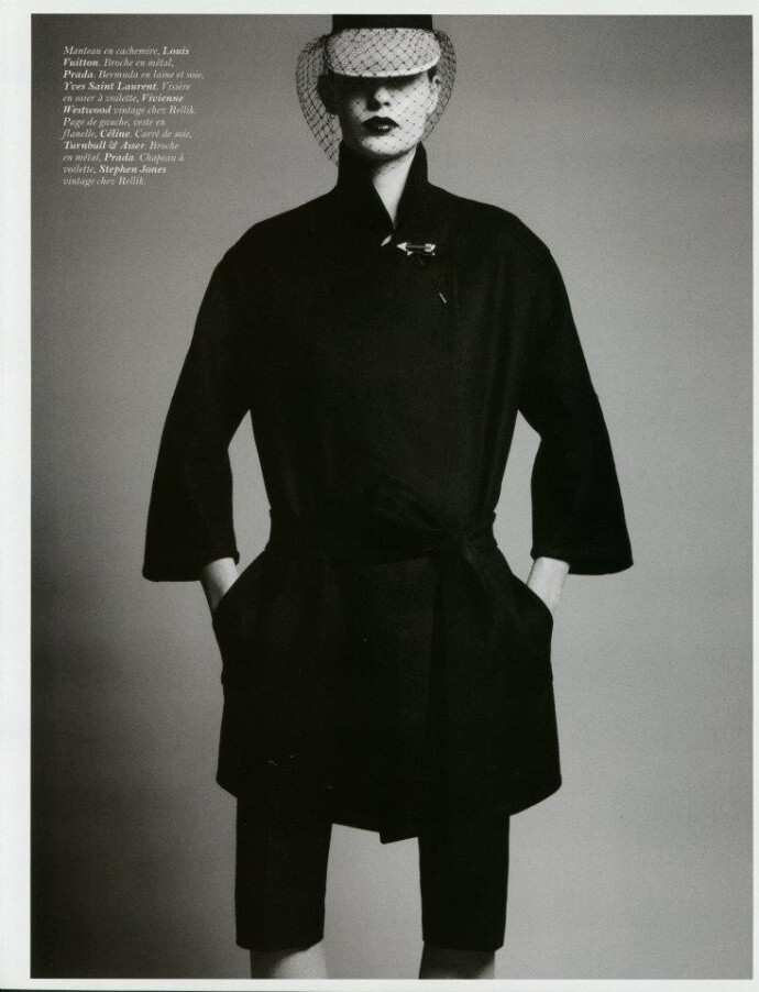 Nadja Bender by David Sims for Vogue Paris June/July 2012 