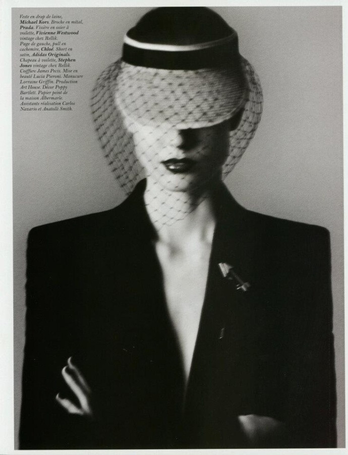 Nadja Bender by David Sims for Vogue Paris June/July 2012 