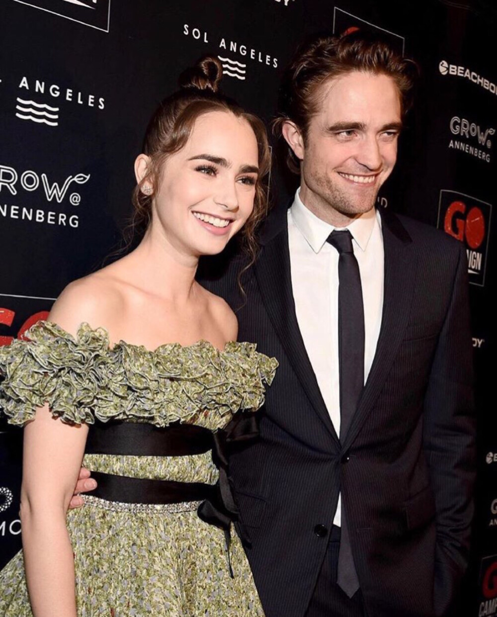 Lily Collins ins
Late night's #gocampigngala was an absolute beautiful evening celebrate all the work that @GOcampaign is doing to help vulnerable children around the world. Congratulations on all the money we raised to find new programs as well as continue to support those already changing lives. I'm so honored to be GO's first female ambassador alongside #RobPattinson and proud to be working hand in hand with one of their partner's @SteppingForwardLA. I can't wait to keep spreading the GO love