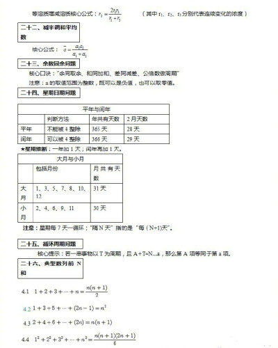 公务员考试行测中的公式大全，必须要掌握的公式都在这里了。 ​​​​