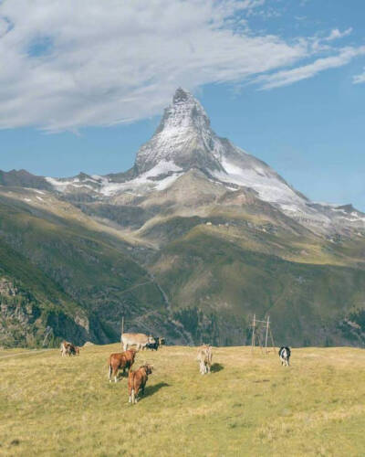 秋天的阿尔卑斯山 ​