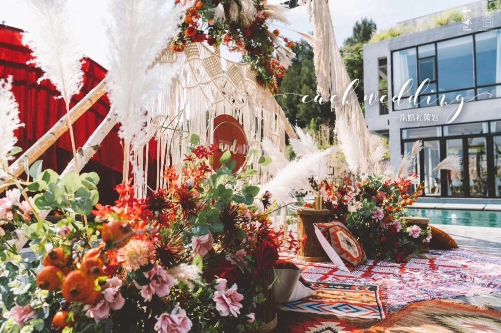 红色系婚礼