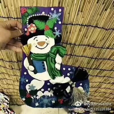 儿童画 黏土粘土 手工制作 创作 模型 插画 卡通人物 圣诞节 雪人 圣诞老人 麋鹿 袜子 