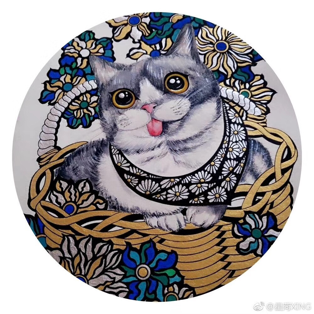 狗猫 萌宠 宠物 线描 多肉 彩铅 水彩