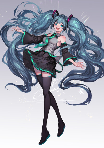 VOCALOID 初音未来 绘师：LM7（p id=420928） 本作品id=71299484