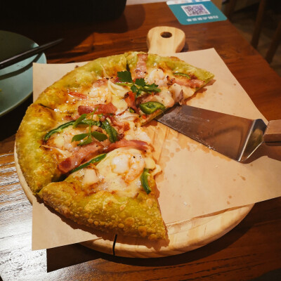 pizza 綠色海洋