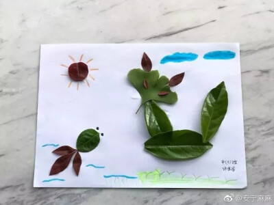 树叶画