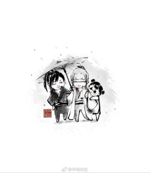 义城三盲  画师:半场先生