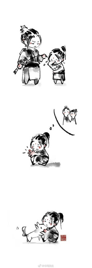 江澄的育儿方式  画师:半场先生