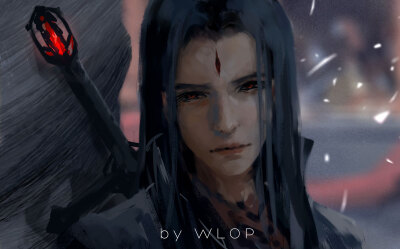 【Lean】画师：wlop【人物】【CG】【手绘】【参考】【无水印】