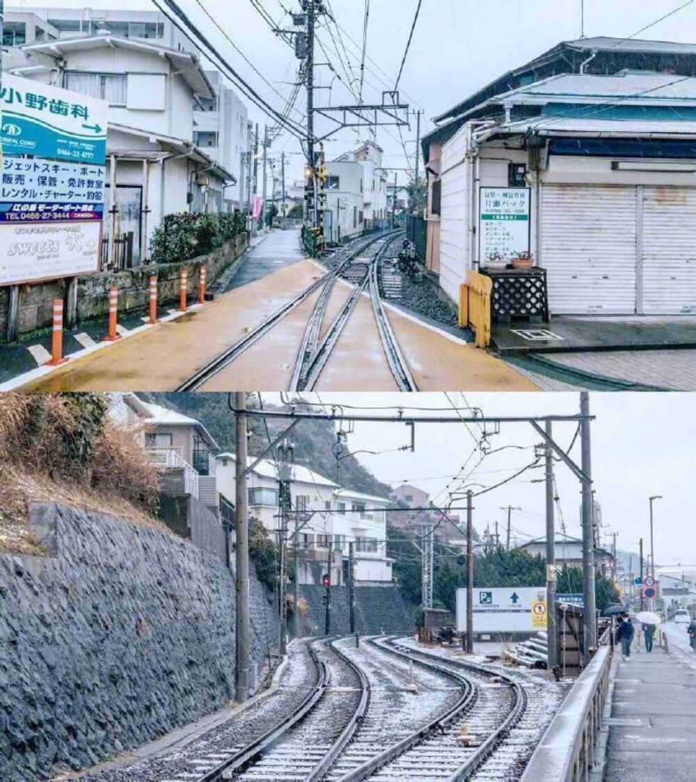 江之島鐮倉——櫻木花道和晴子命運(yùn)相遇的那個(gè)閘道，流川楓騎車劃過的那個(gè)海岸。