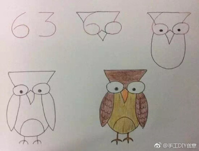 宝贝一学就会！用数字画各种小动物，好玩有趣易上手~