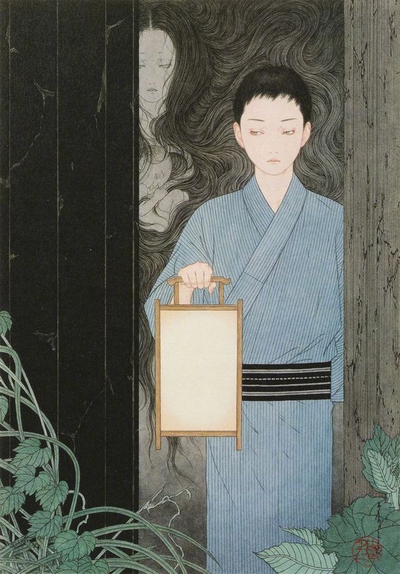 日本艺术大师山本タカト（Takato Yamamoto），受日本传统浮世绘版画、西方象征主义和唯美主义等流派的影响，以瑰丽妖艳、华美绚烂的画风闻名于世，并将自己的风格命名为“平成唯美主义”。