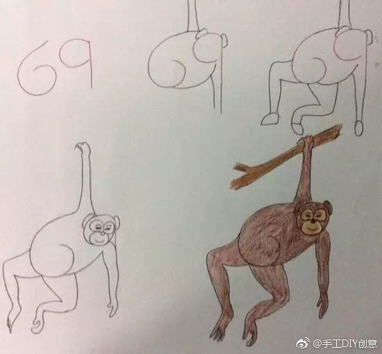 宝贝一学就会！用数字画各种小动物，好玩有趣易上手~