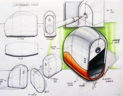 工业设计产品手绘效果图