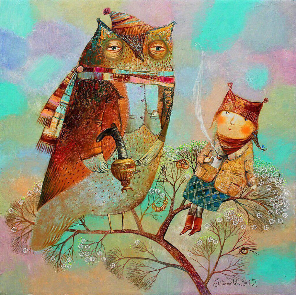 白俄罗斯绘本画家 Anna Silivonchik 绘画作品 | silivonchik.ru