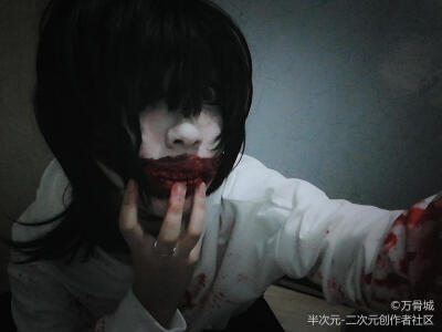 Jeff the killer Cos试妆