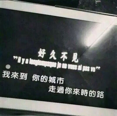 别来无恙，你别来我无恙