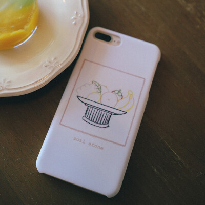 定制 soil stone Vol.27|Fruit platter iPhone case 蜡笔涂鸦手机壳