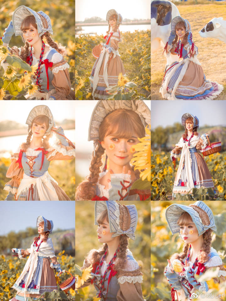 #写真##南京约拍##lolita摄影#
《Yield》
harvest harvest
it yields fruits
la la'latest harvest
it yields sweets
* ********* ********* ********* ********* **
摄影：@琬儿er
出镜\造型：@全全Piggy
服装\假毛：@古典玩偶ClassicalPuppets @MONKEEP-猴咩家 