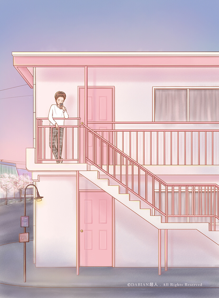 #平行线# #手绘##壁纸#世界的某一端，总有个人在陪你做同一件事