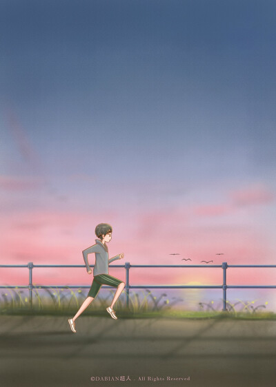 #平行线# #手绘##壁纸#世界的某一端，总有个人在陪你做同一件事