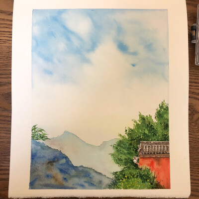 武当山|水彩