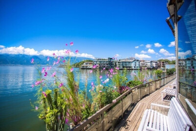 去泸沽湖赴一场格桑花开的盛宴，躺在湖景客栈里看春暖花开