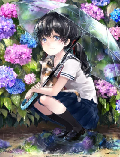 花与少女