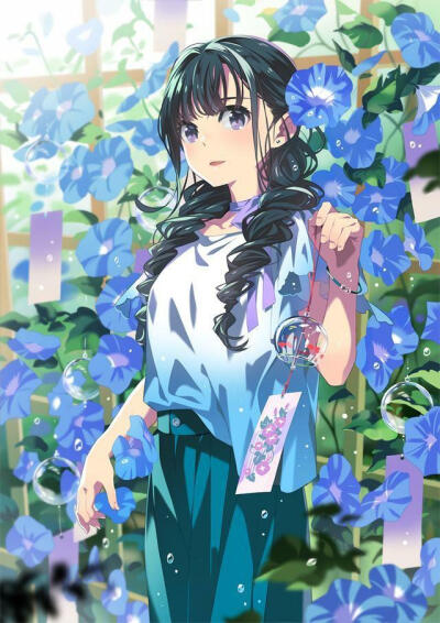 花与少女