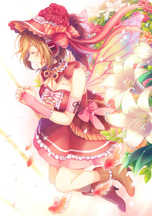 【綺麗な声の妖精さん】 by：秋吉  id=3910087131 pixiv，插画，音乐，VOCALOID, MEIKO