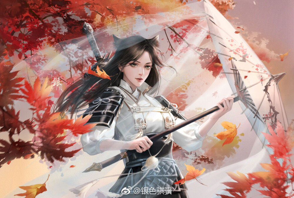 手绘古风持伞人物
画师见水印