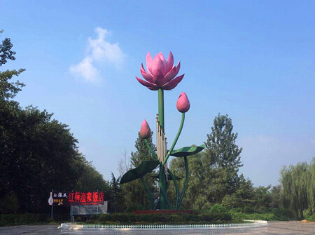 微山湖湿地红荷风景区