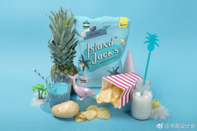 Island Jack´s薯片包装设计。#求是爱设计#