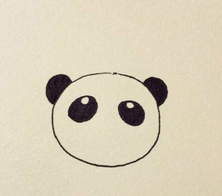 【国宝手绘教程】可爱的小熊猫,简单的手绘 简笔画