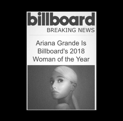 Ariana Grande ins
thank you @billboard for this honor now everybody please go out and vote