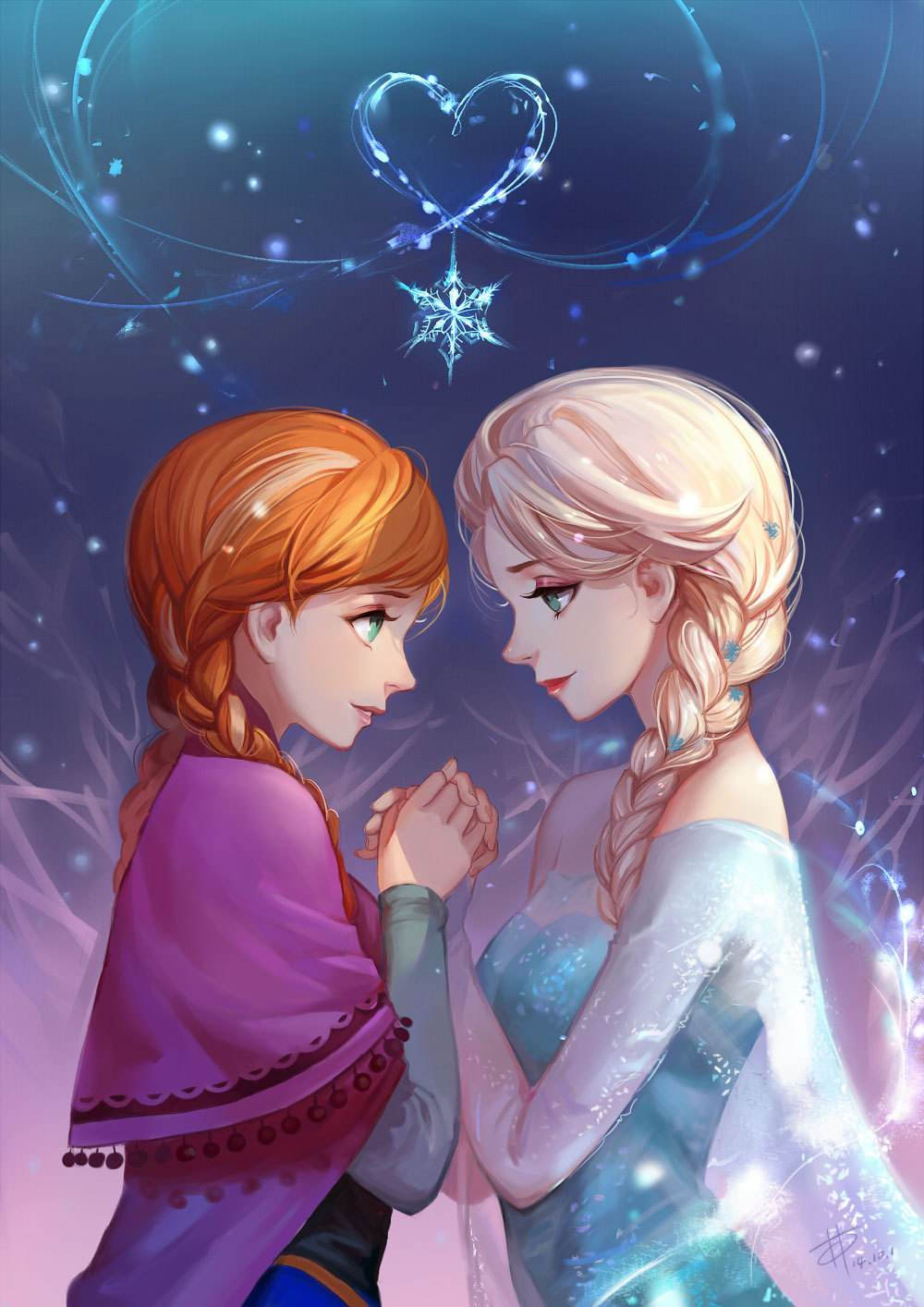 《冰雪奇缘》
Let it go! 随它吧！
有些人值得我融化。
Some people are worth melting for.