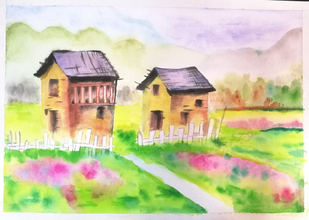 水彩风景画