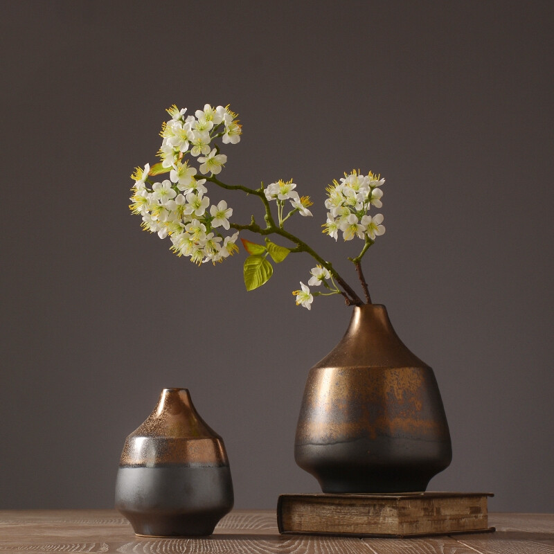 美式北欧 客厅茶几插花瓶器样板间家居软装饰品 艺术陶瓷花瓶摆件-淘宝网