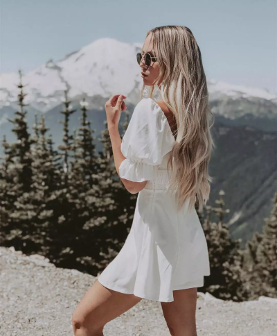 最潮欧美亚麻色