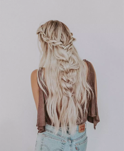 最潮欧美亚麻色