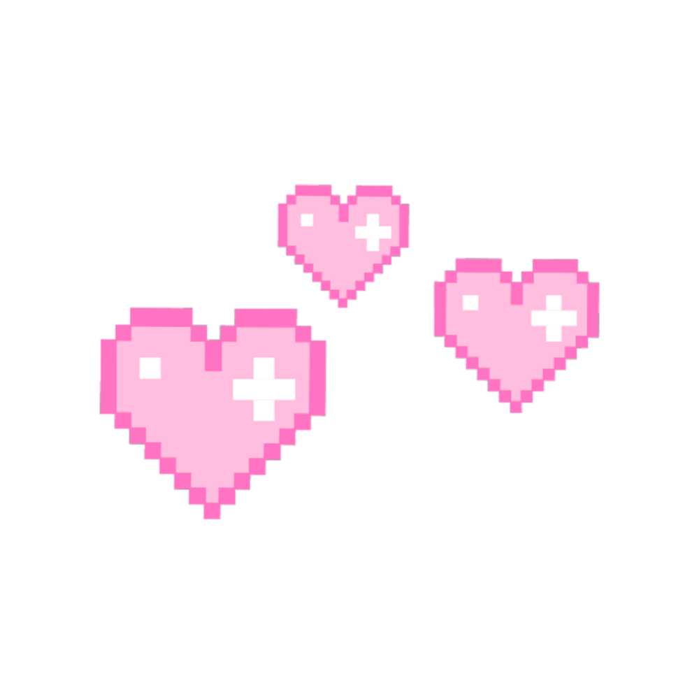 少女心素材 贴纸 像素爱心 - 堆糖,美图壁纸兴趣社区