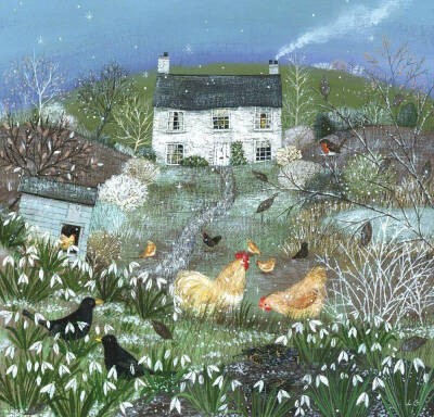 来自画家 Lucy Grossmith 画笔下的田园四季 | www.heart-to-art.com