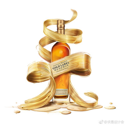 威士忌品牌Johnnie Walker限量版礼品包装设计。#求是爱设计#