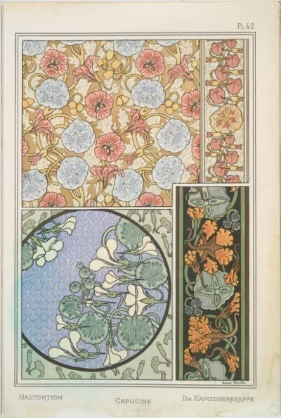 植物纹样设计 ｜Eugene Samuel Grasset