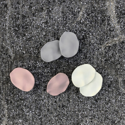 「酒斤手作」来颗香口胶吧！ 创意金属磨砂质感喷漆耳钉耳环耳饰