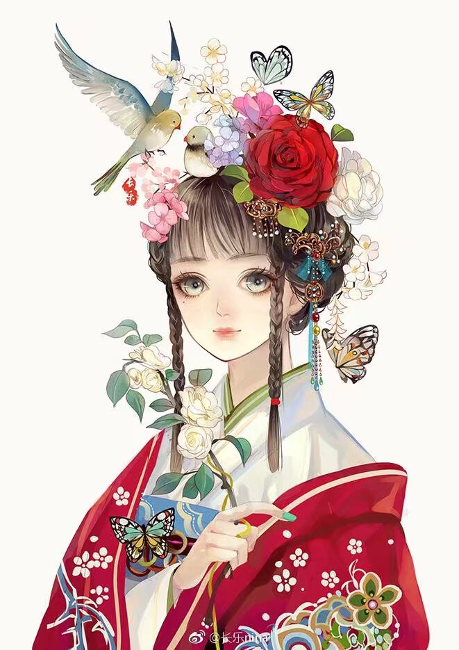 云想衣裳花想容，春风拂槛露华浓。 ​
(作者： 长乐nina ） ​