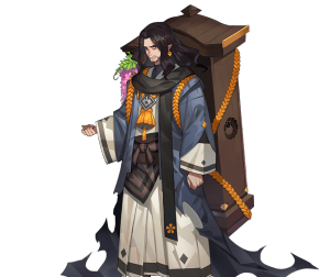 入殓师(cv:速水奖)

沉默寡言的入殓师，
被一位去世的美丽少女所打动。
为了再次见到少女的笑容，
他不惜化为妖怪。
历经万难后，他终于看到了少女的笑容，
尽管她只是没有灵魂的空壳，
他也觉得已经足够。