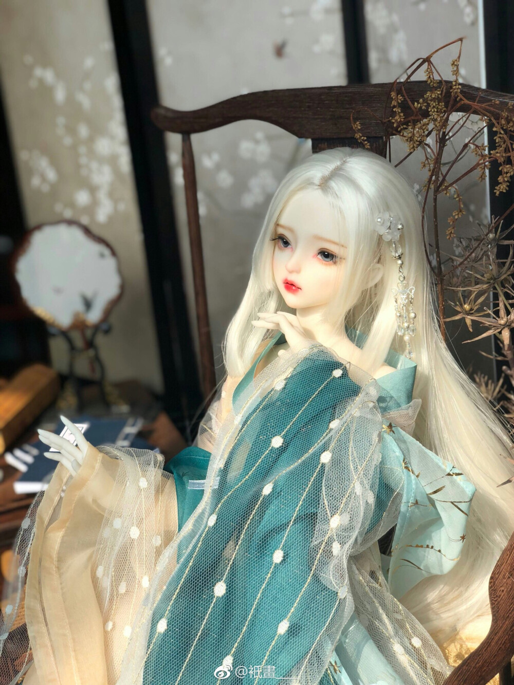 古风美人sd娃娃bjd玩具人偶壁纸萌物