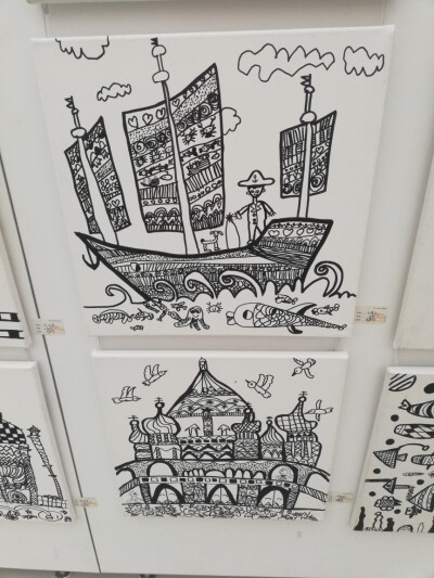 儿童线描画，适用于八岁